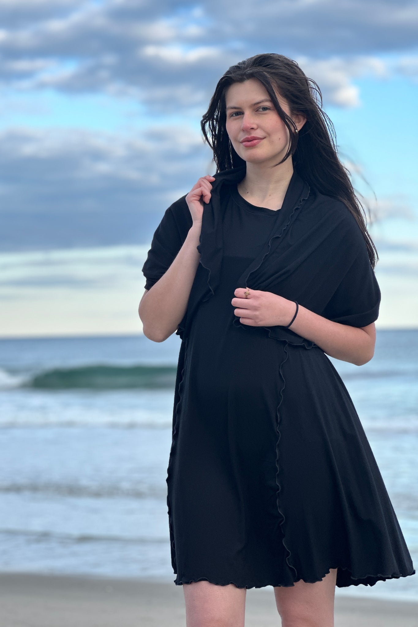 dahlin' dress in black