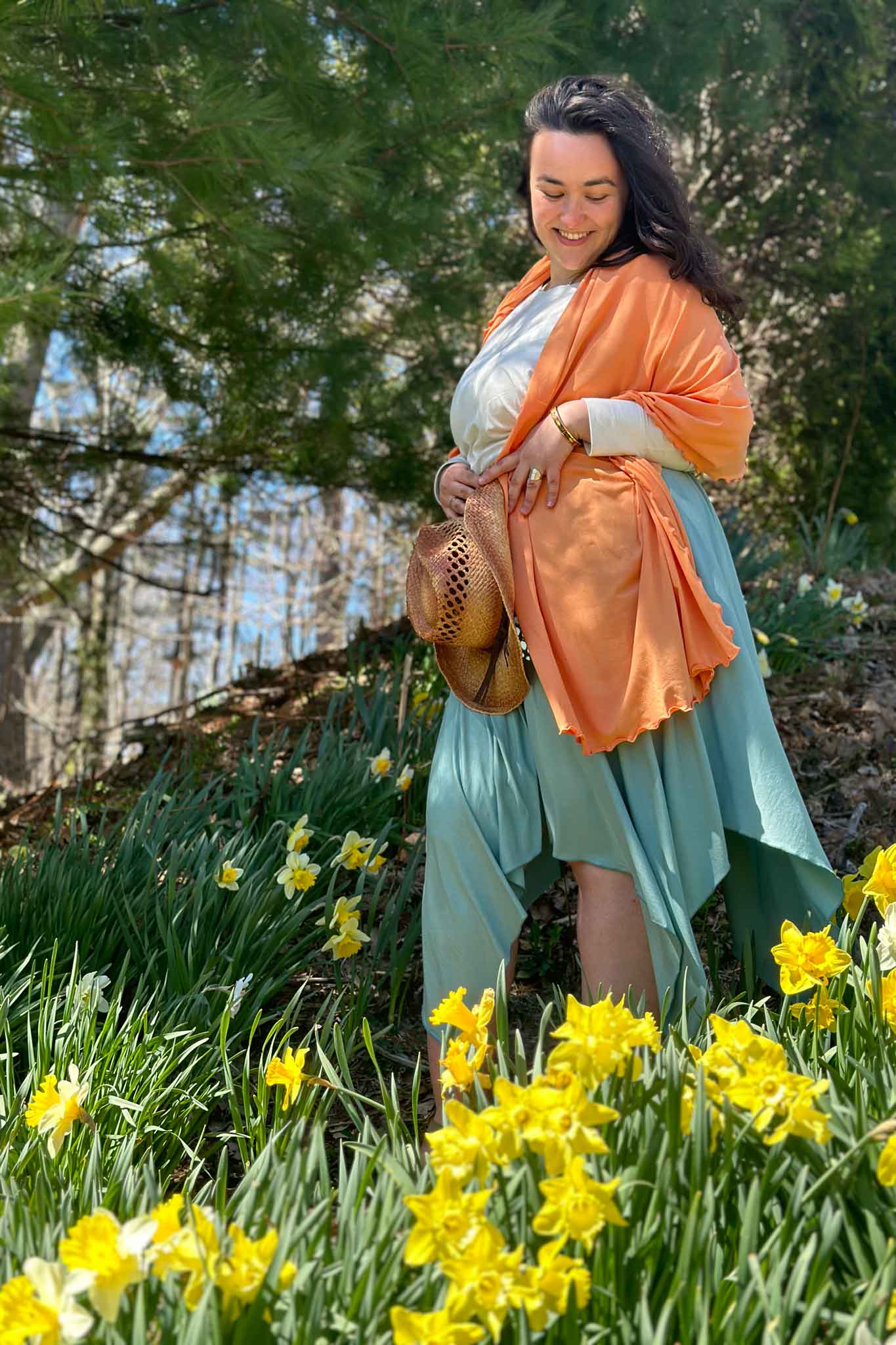 Vestido de verano midi fluido ISLAND