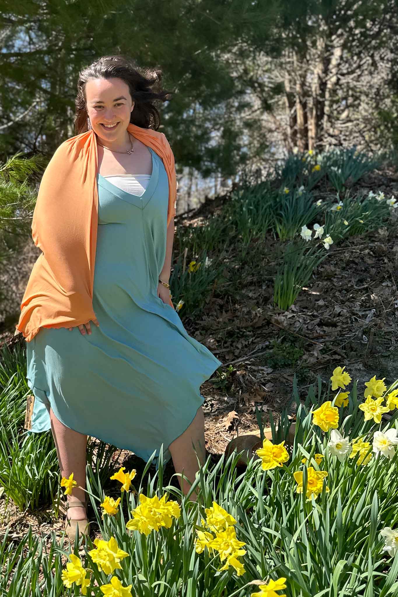 Vestido de verano midi fluido ISLAND