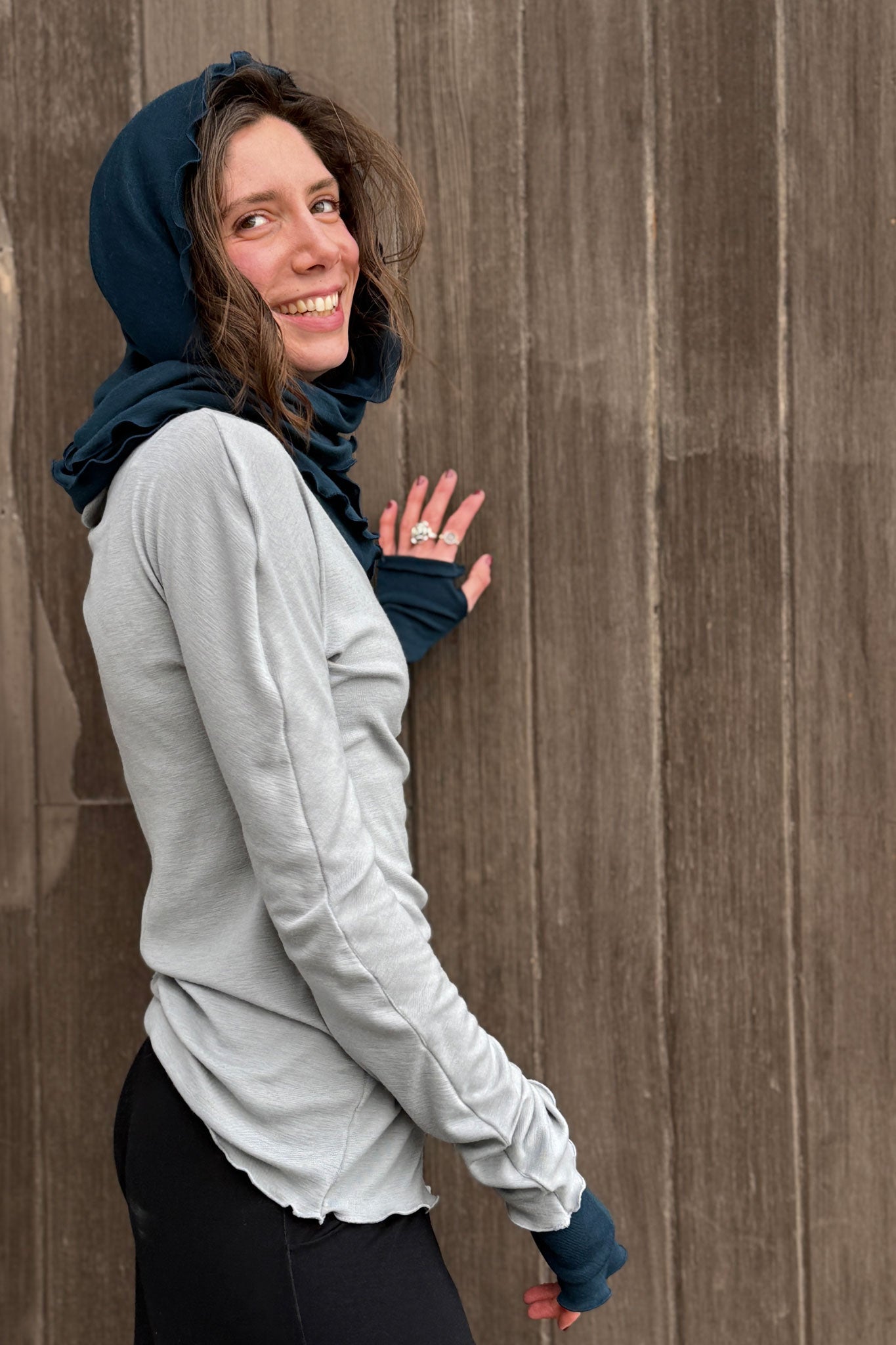 WOOL LOOP infinity scarf shawl