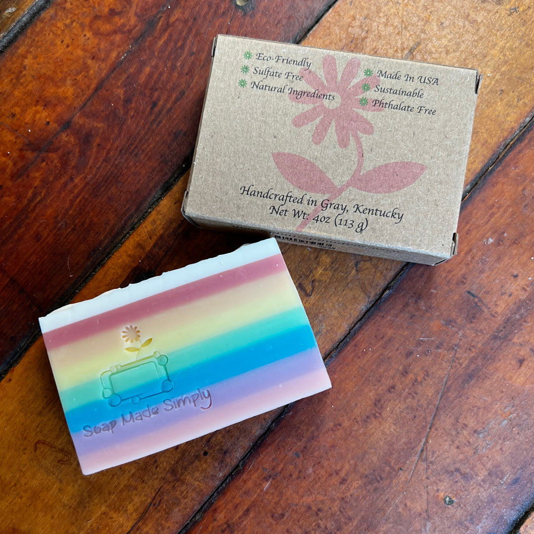 rainbow breeze bar soap