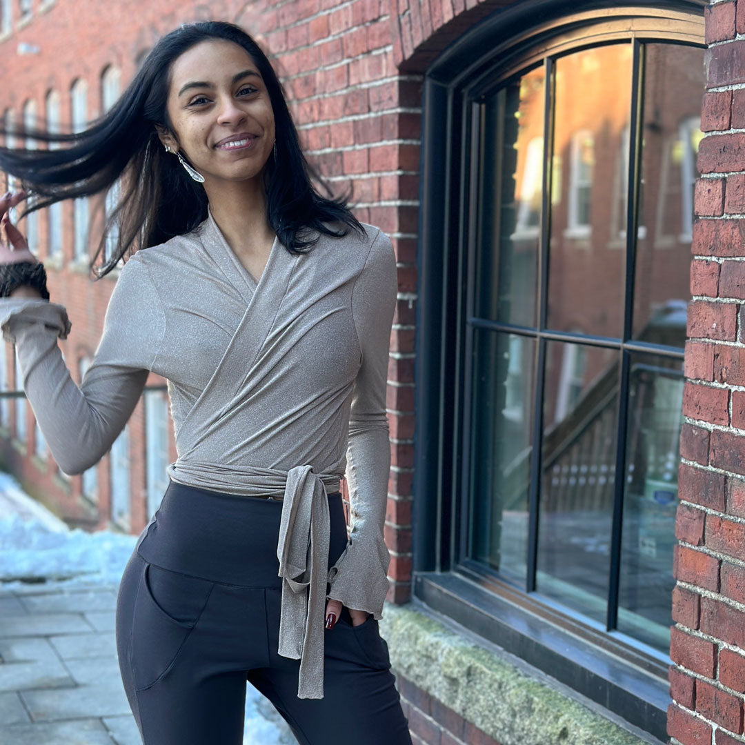 dusk terry YOGI with champagne shimmer RAPPA