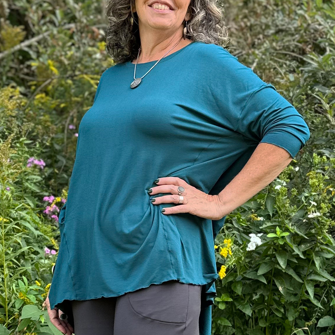 true pearl flowy t in tissue cove