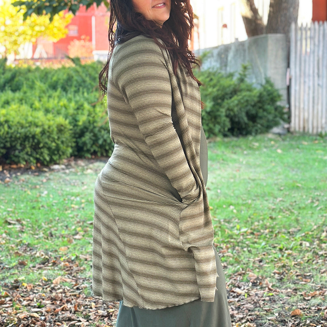 riding coat jacket in country stripe