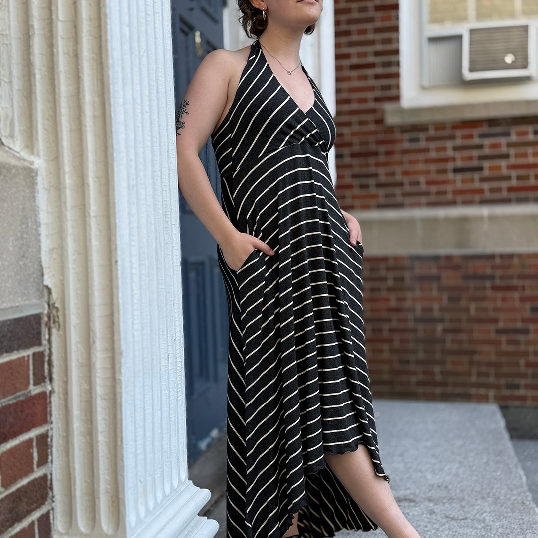 Robe licou à col en V HARMONY