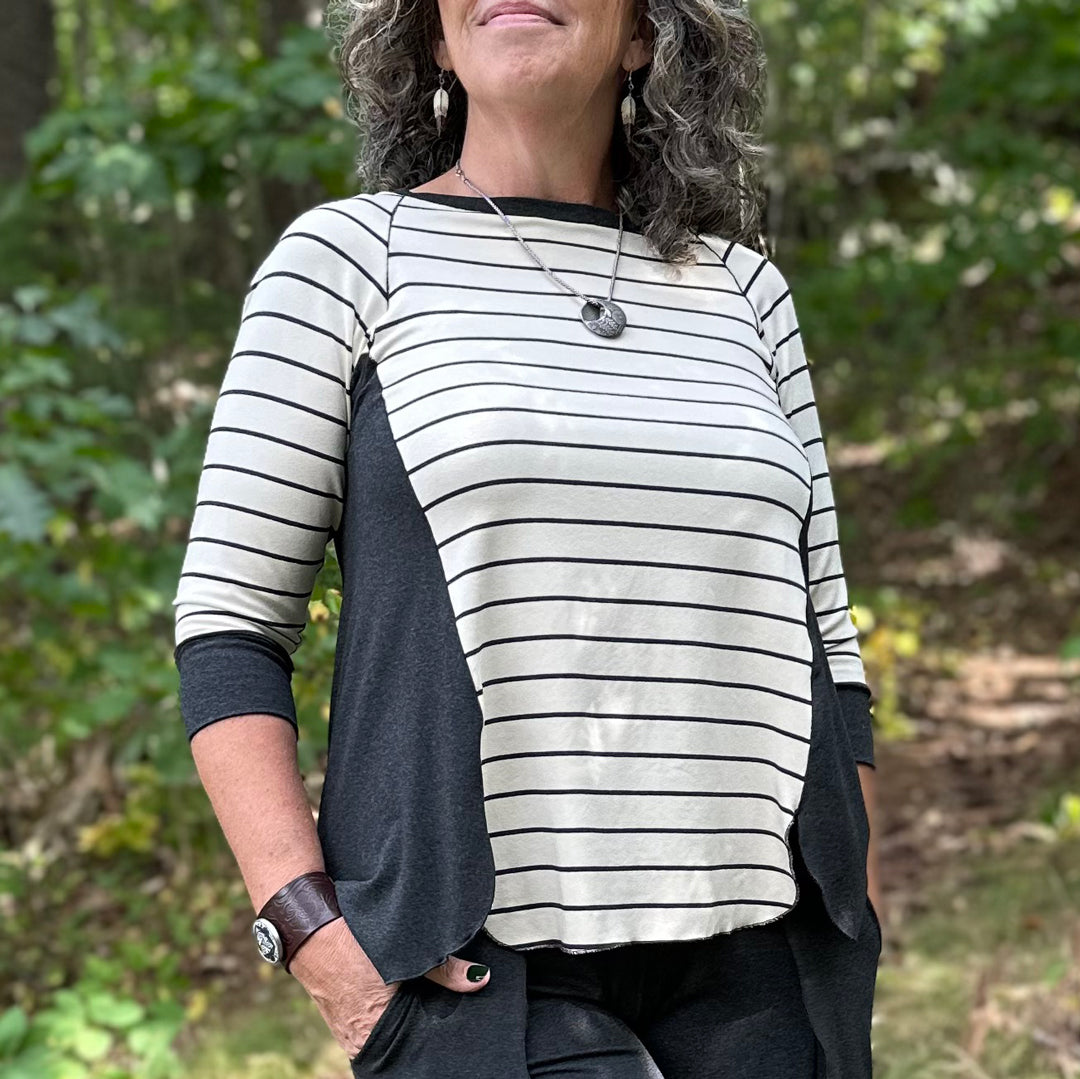 homerun shirt in yang stripe