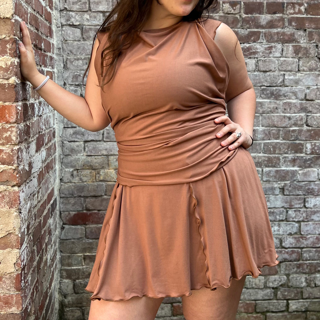 angelrox® dahlin' dress in cedar