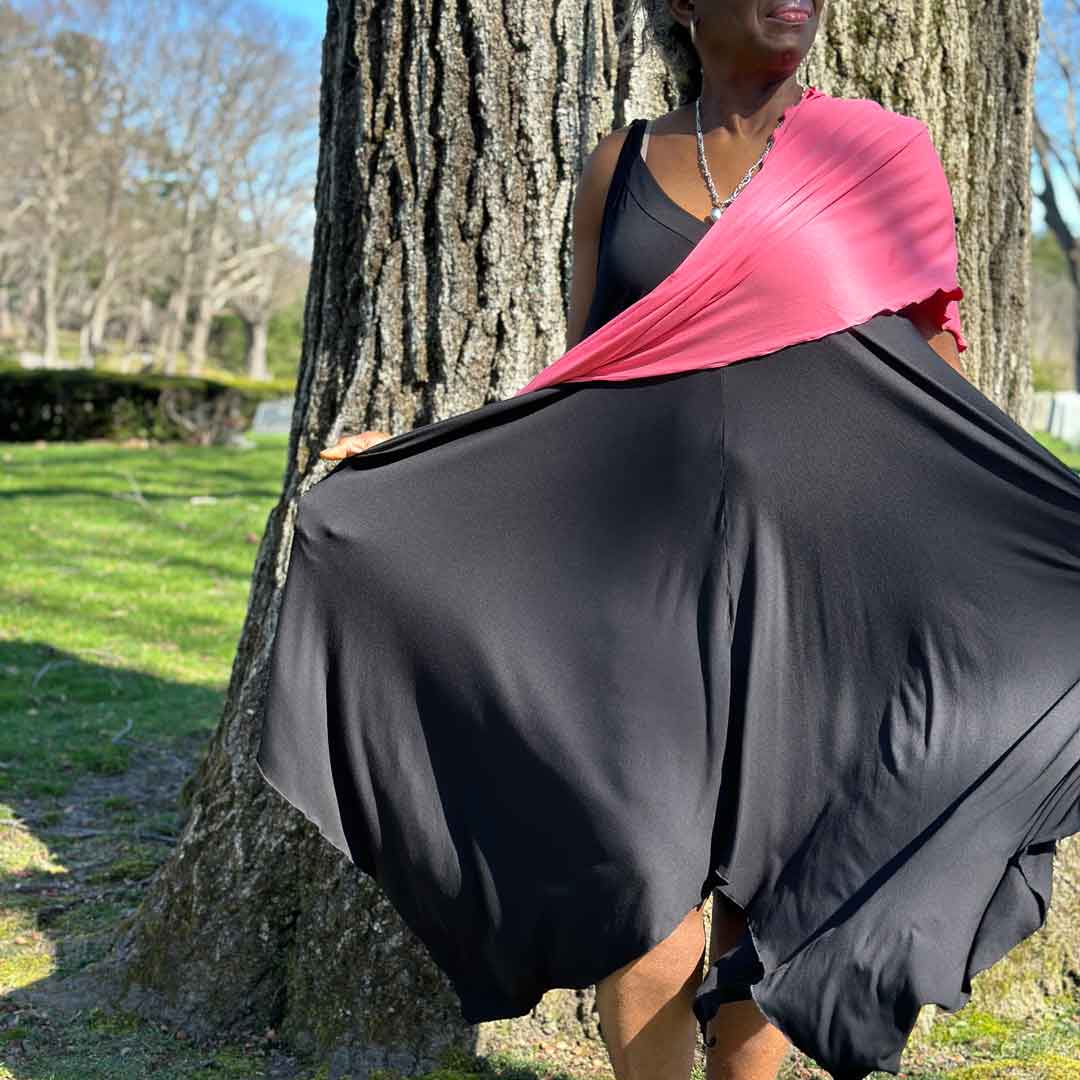 Vestido de verano midi fluido ISLAND