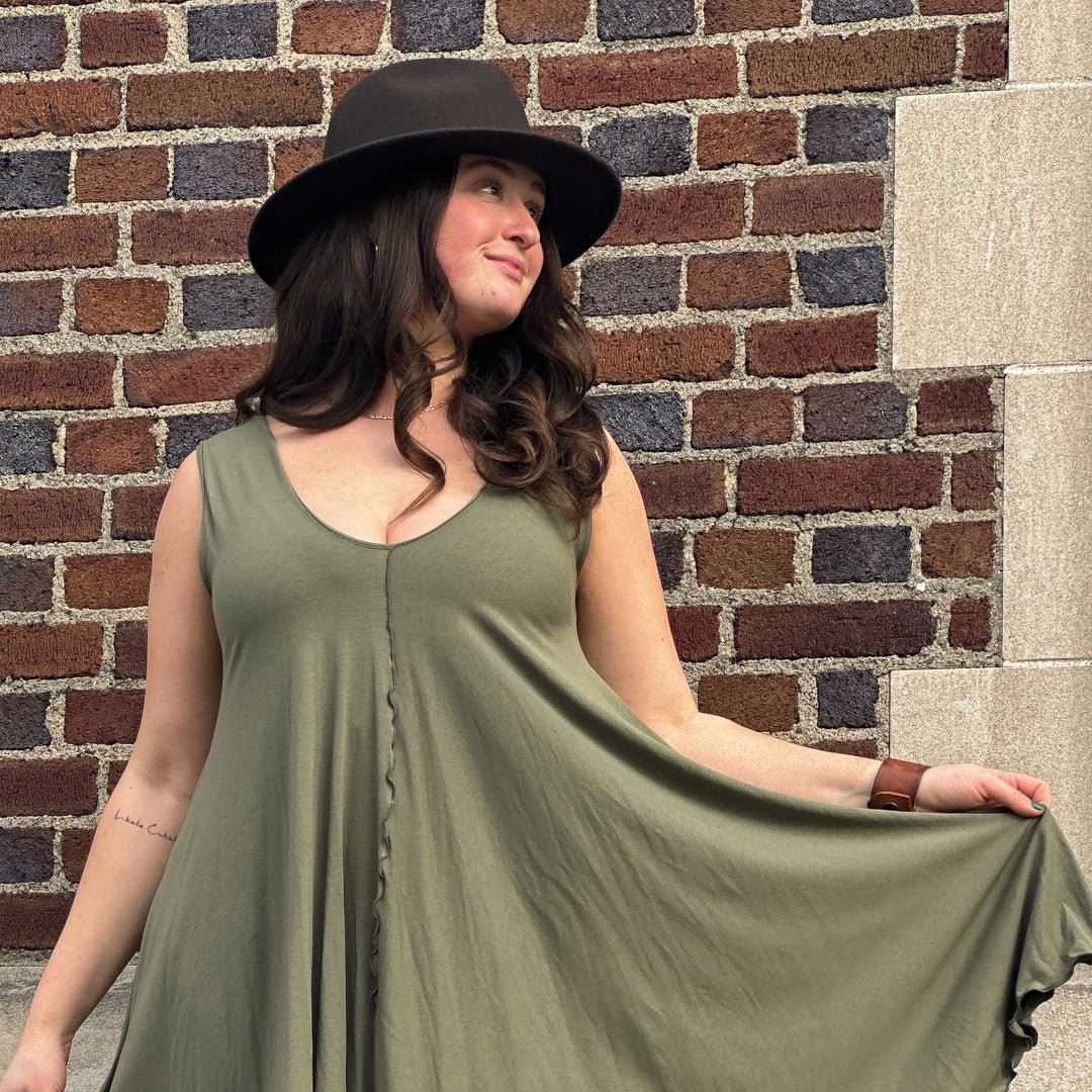 angelrox® dixie dress in tissue bay