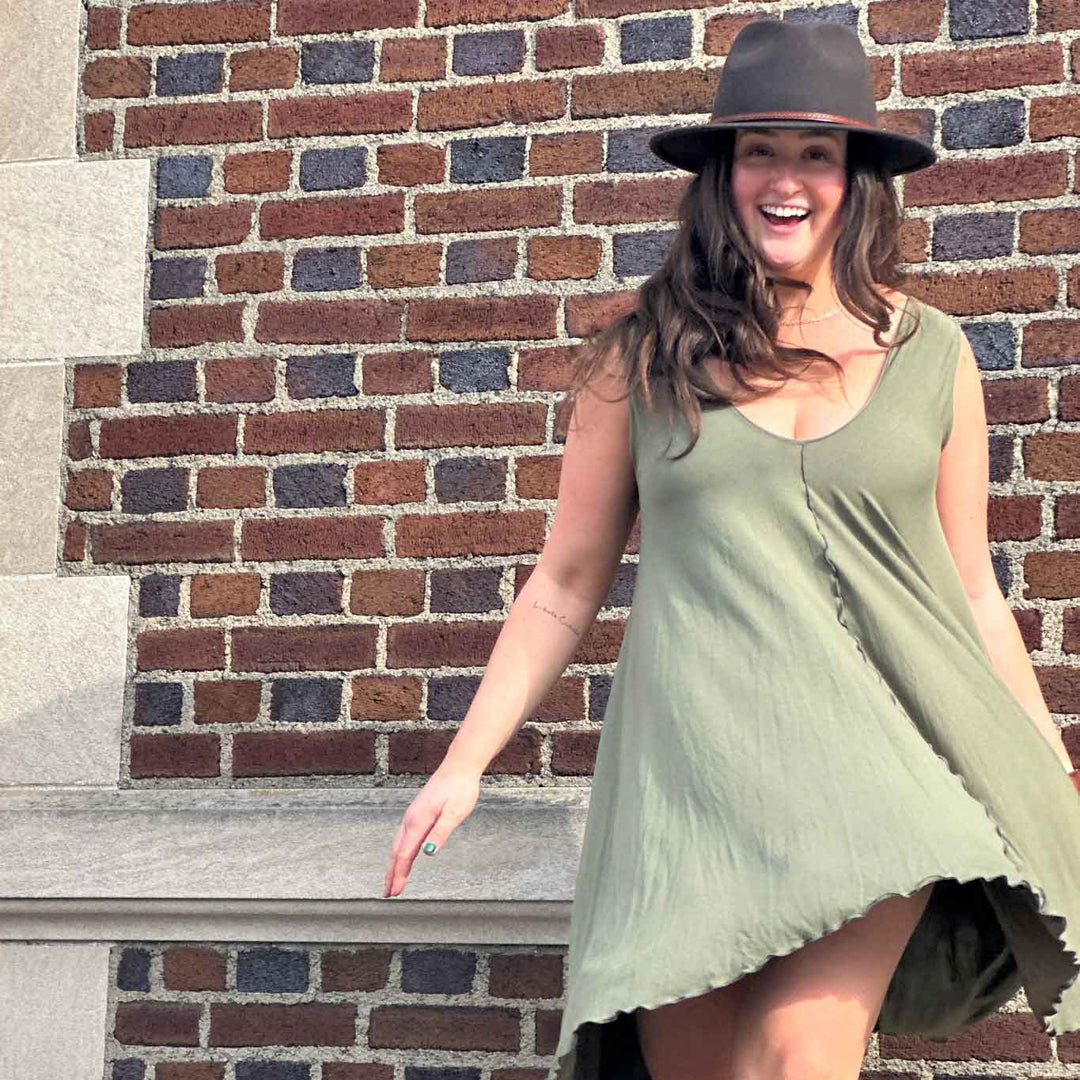 angelrox® dixie dress in tissue bay