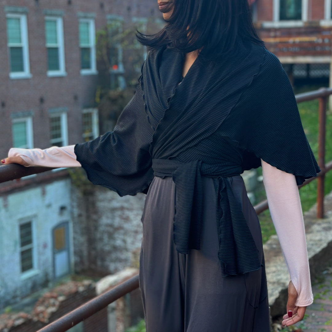 dusk farmer with subtle black girly wrap