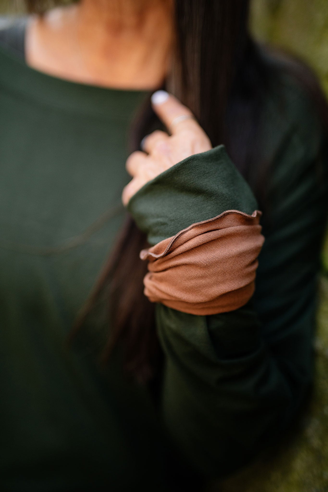 cedar band around wrist