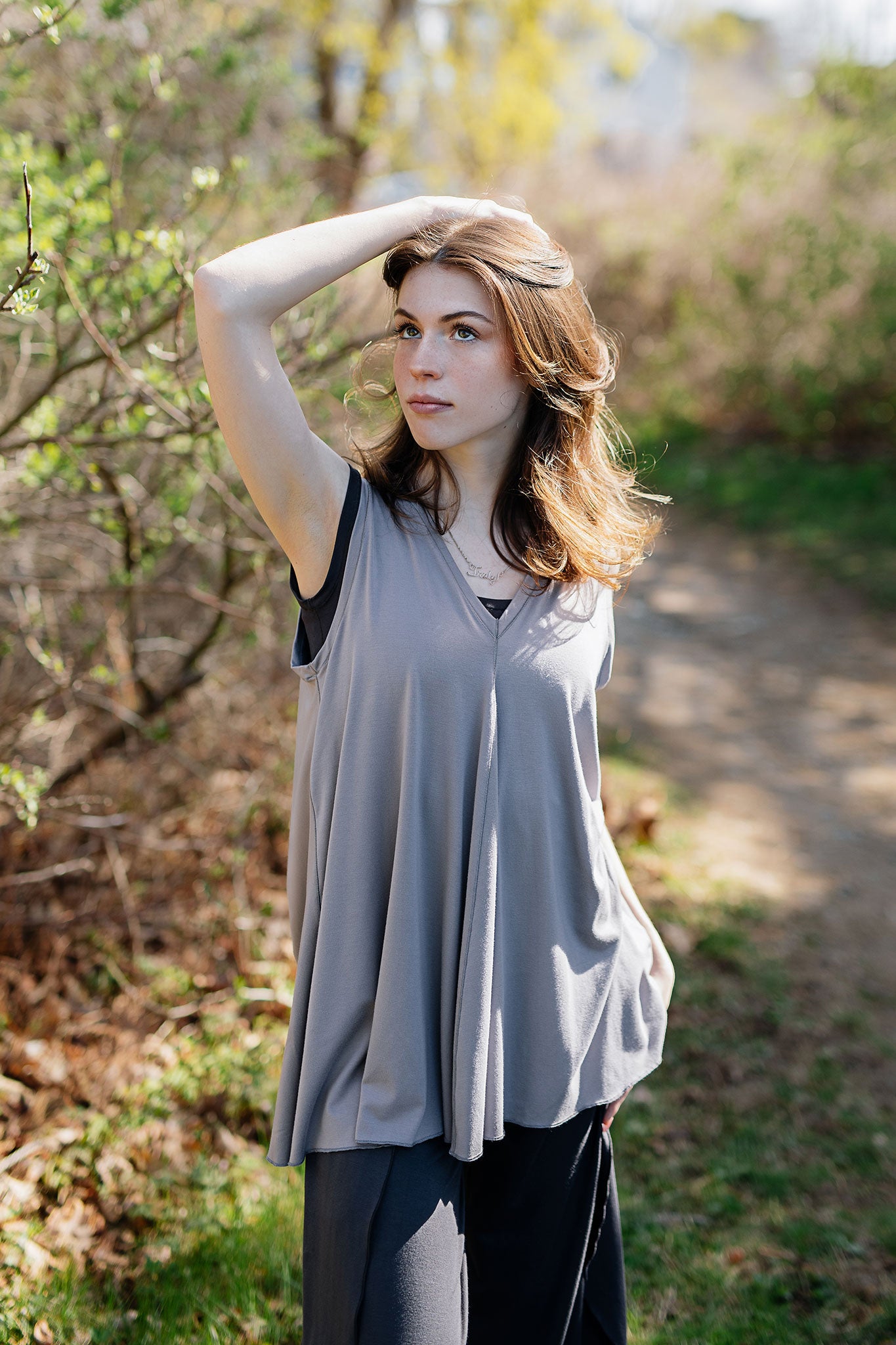 daisy tunic tank in moon