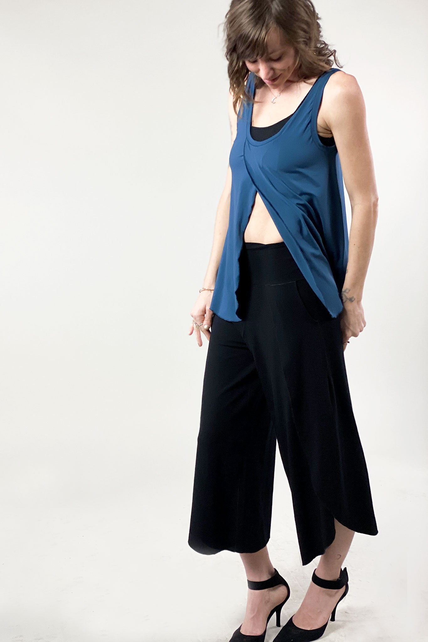 tulip in tissue lake + petal in black