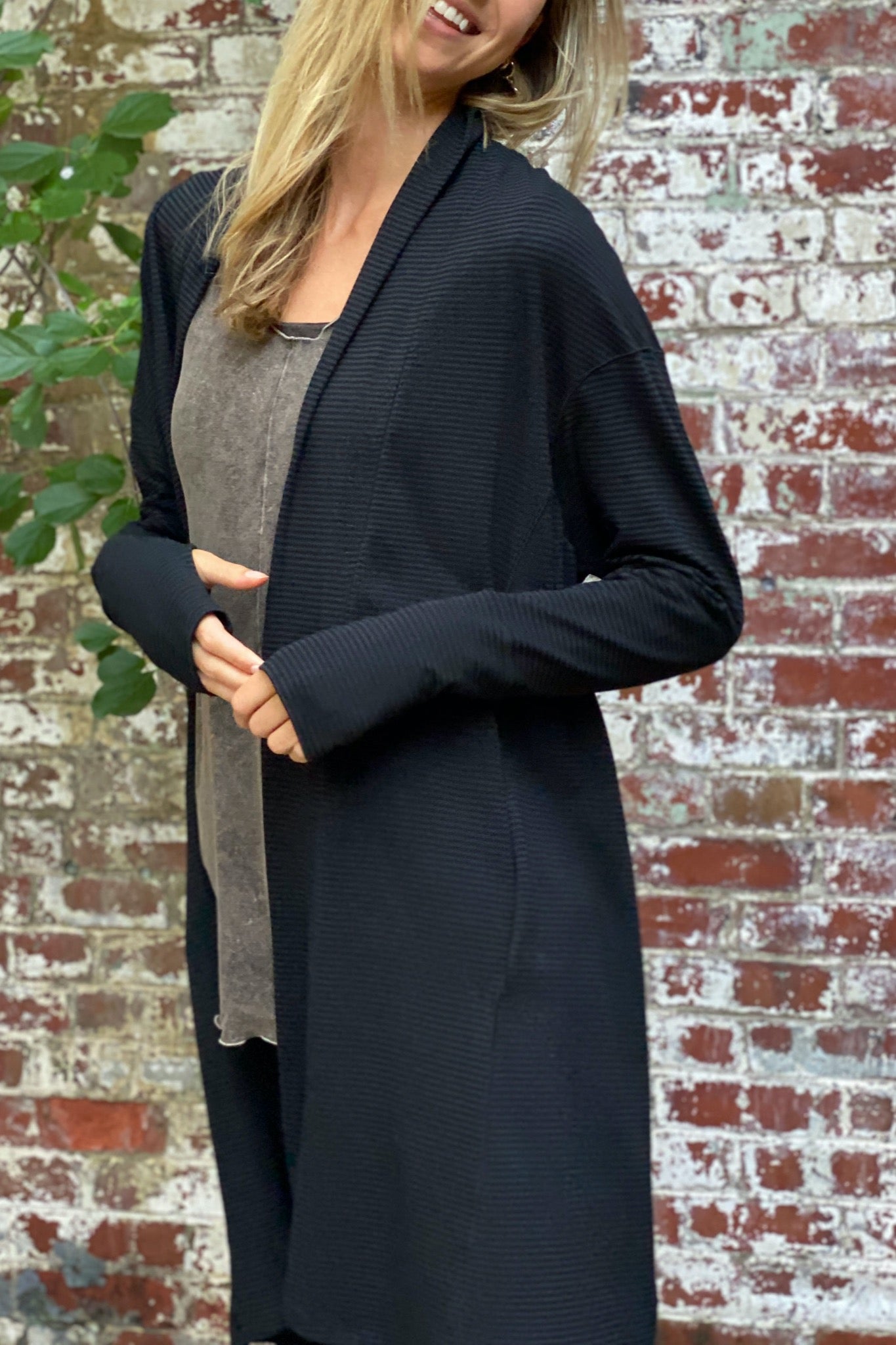 subtle black stripe coco blazer