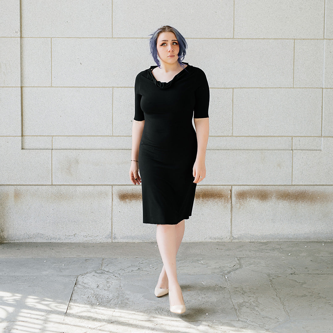 graceful dress in black