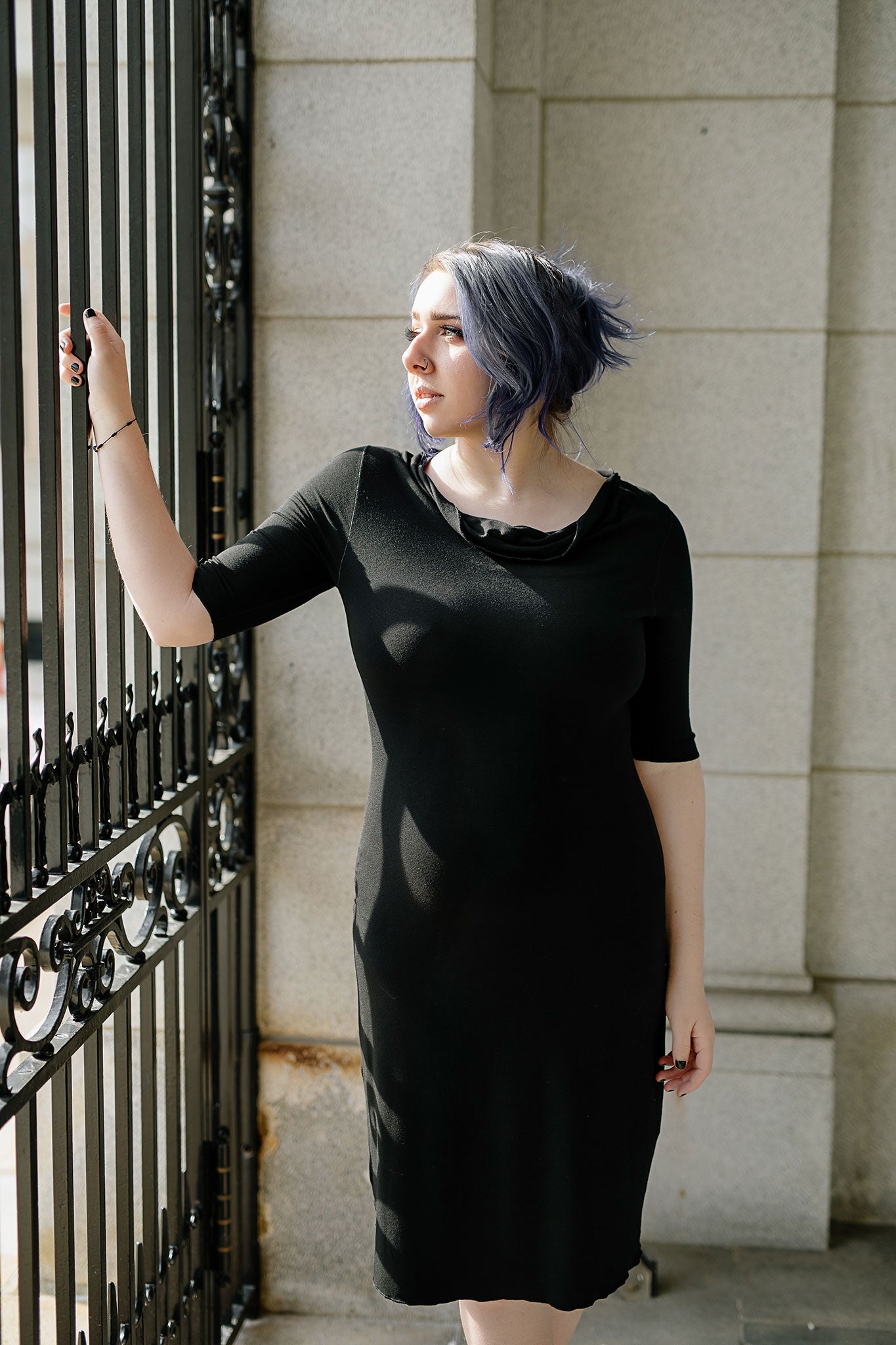 graceful dress in black