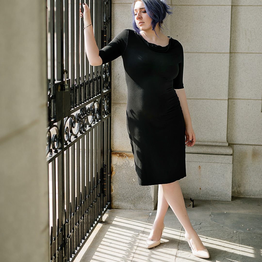 graceful dress in black