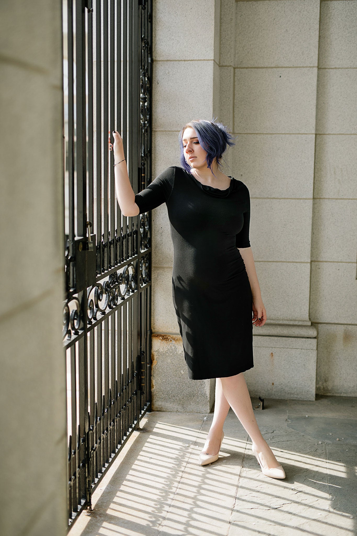 graceful dress in black