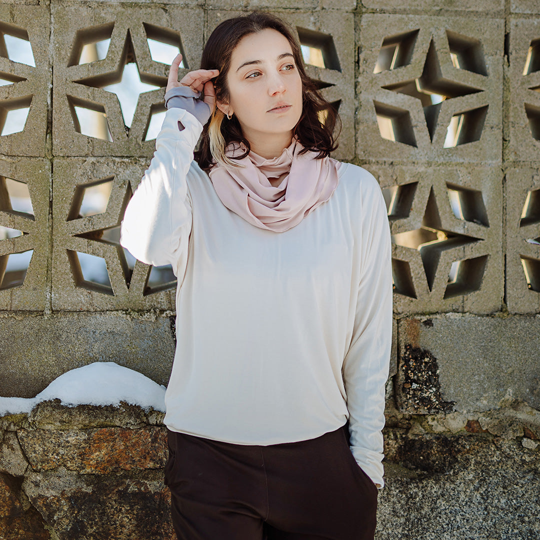 pop top in milk with hourglass in ballet and peat jogger