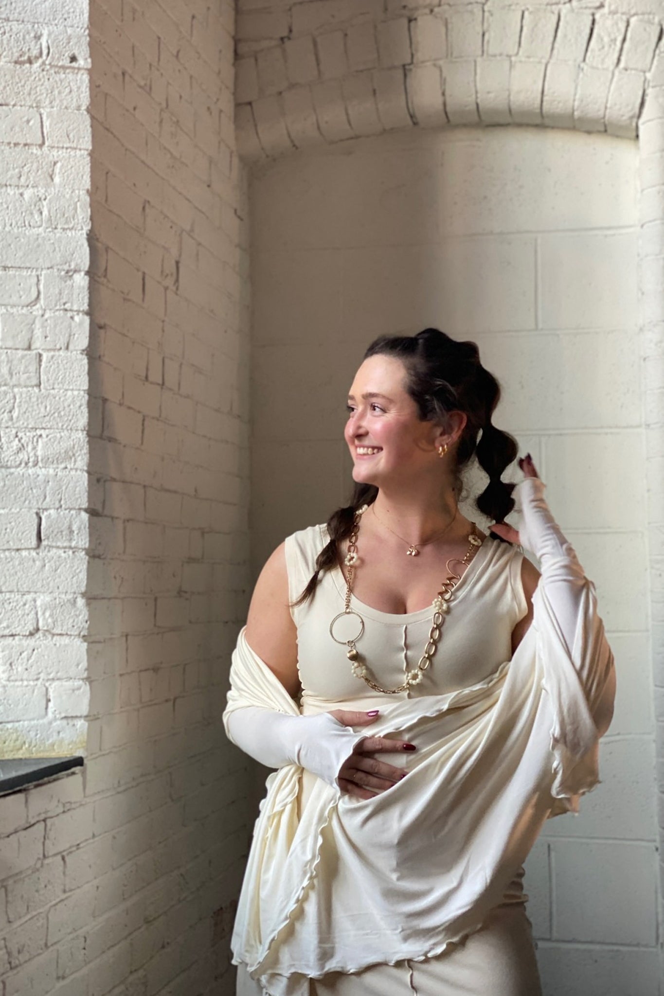 angelrox® goddess dress in milk