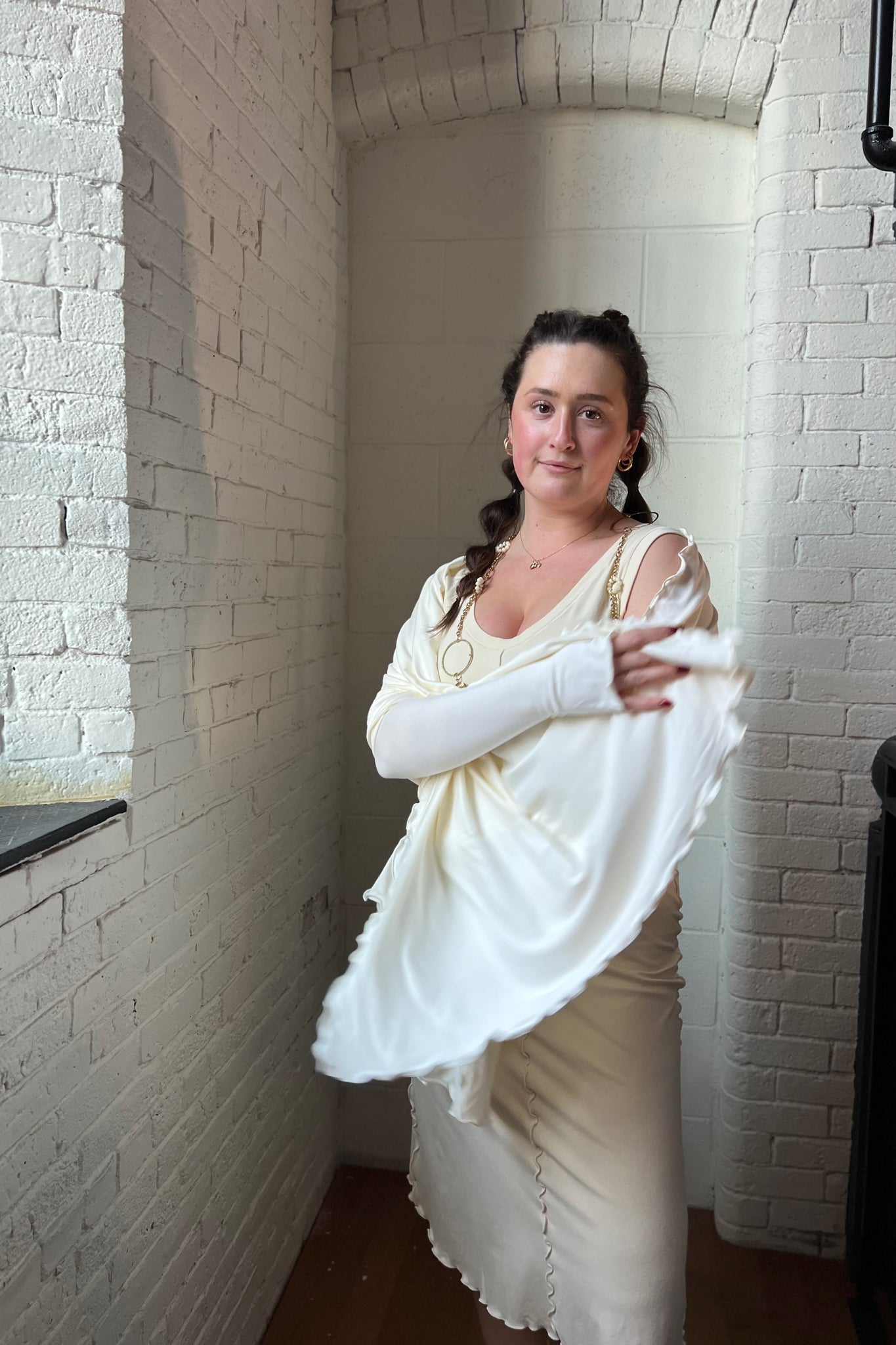 angelrox® goddess dress in milk