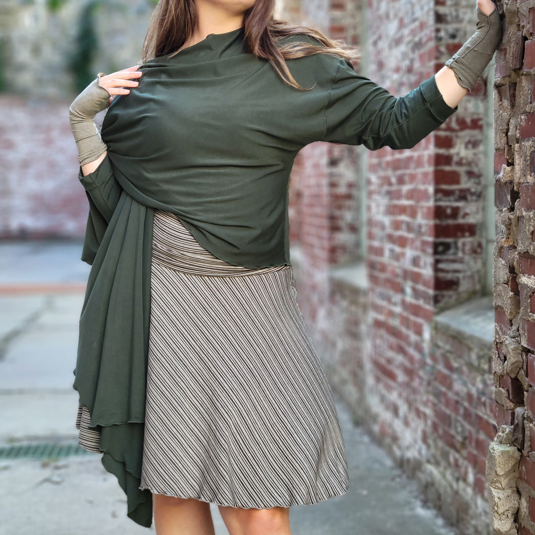 prima wrap jacket in fir