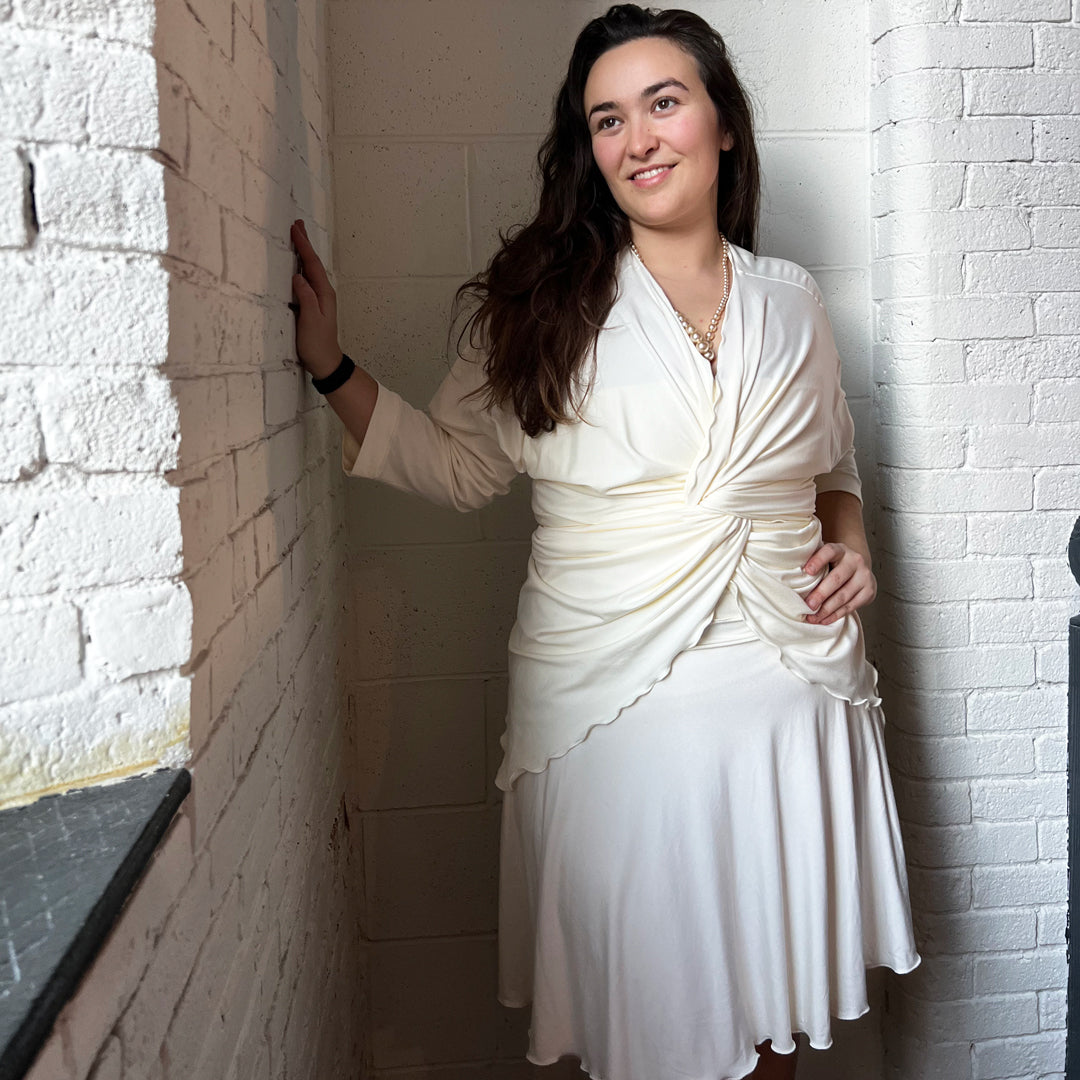 prima wrap jacket in milk