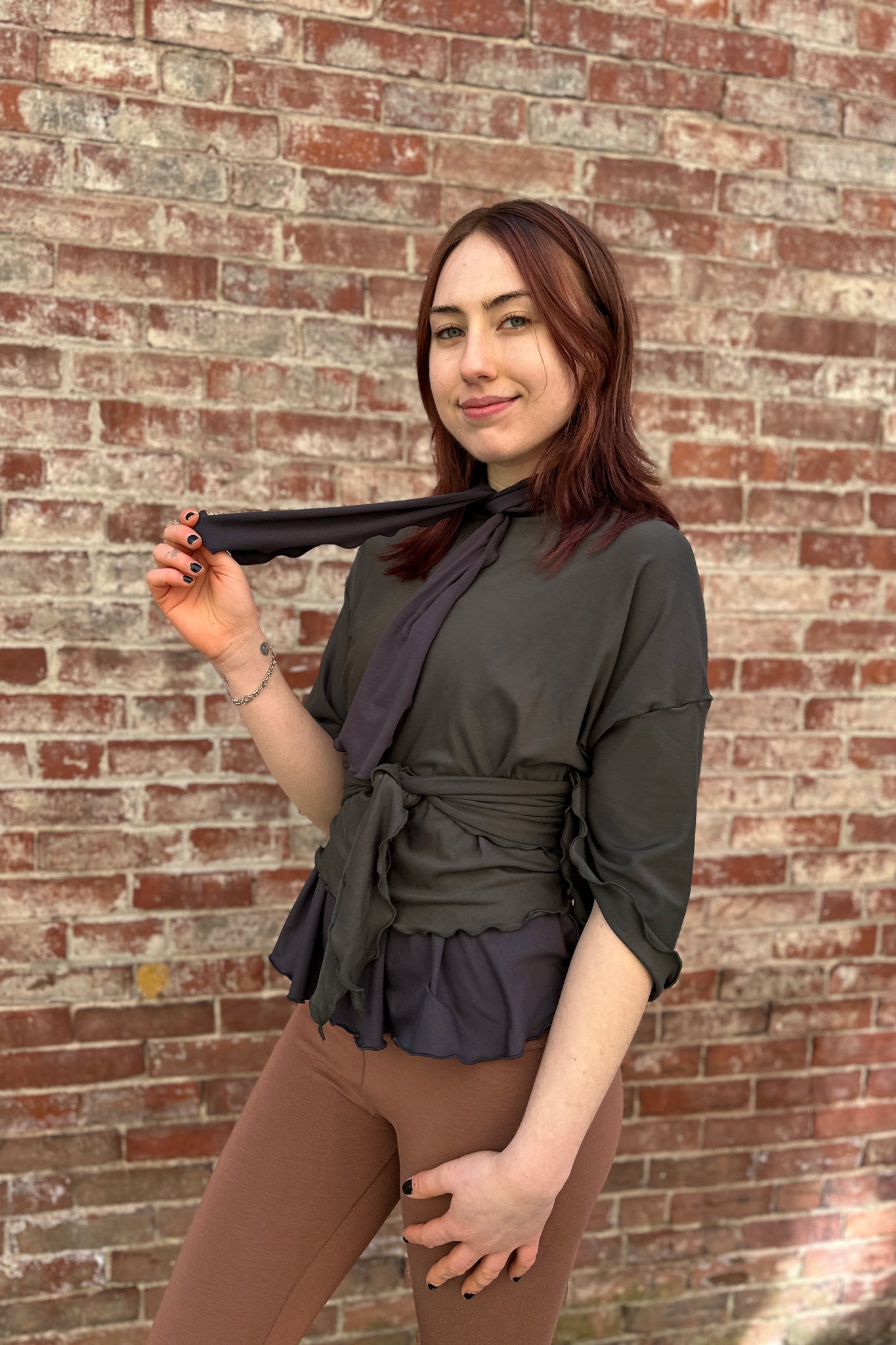 flutter summer jacket in fir