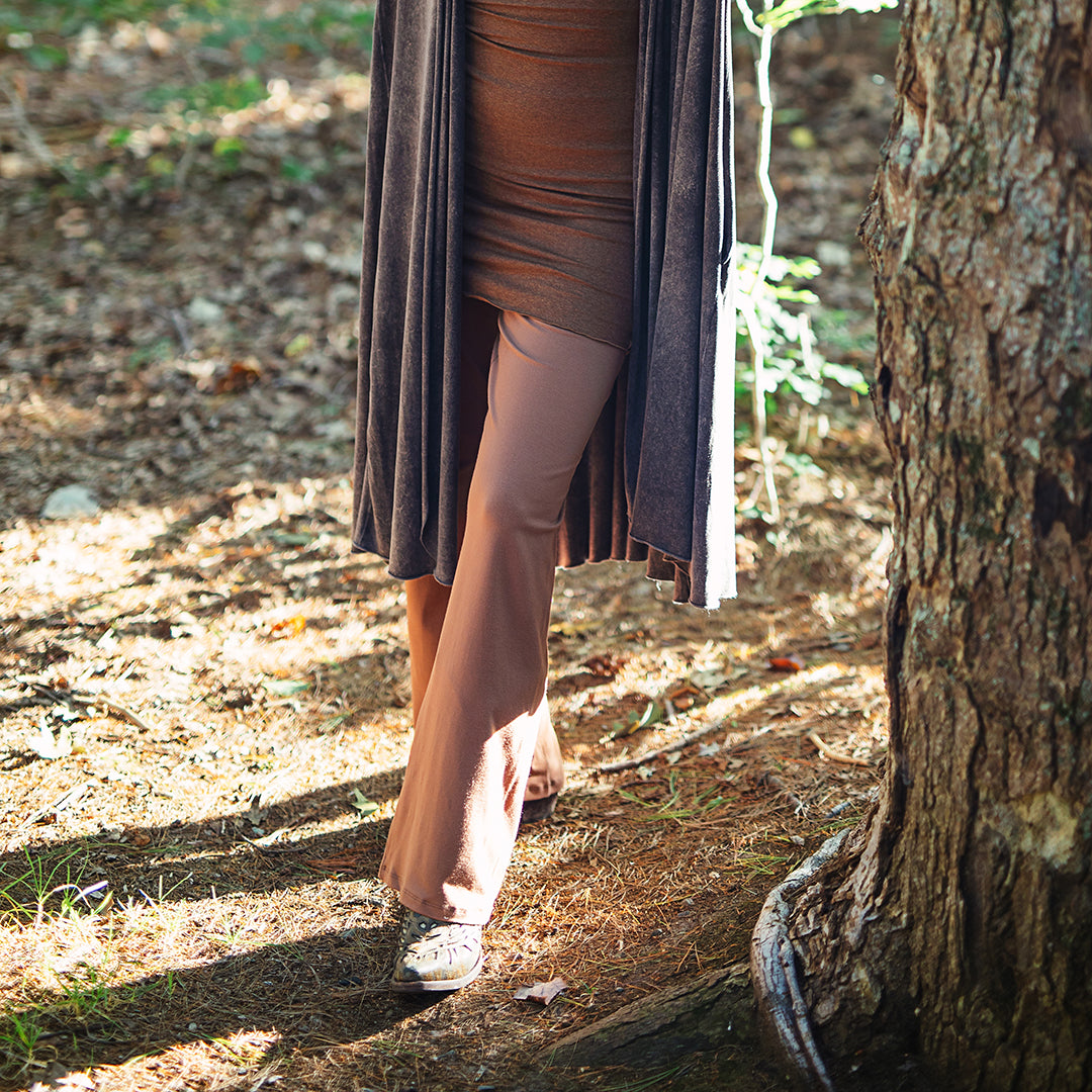 suger trouser in cedar with mineral riding coat and almond hourglass