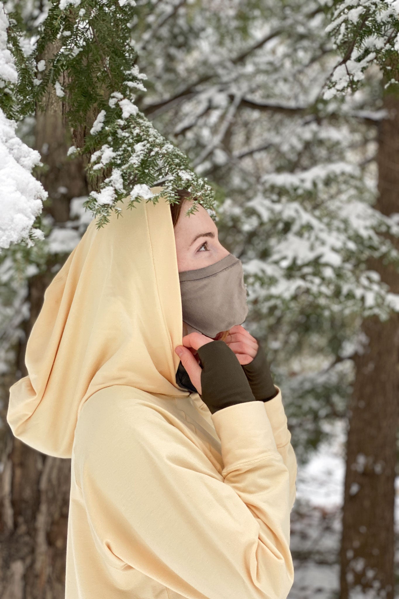 maeve hooded pullover in butter