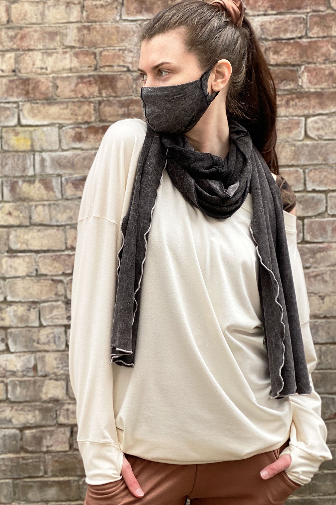 milk terry welder + mineral whisper mask+ lil scarf