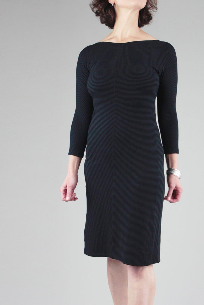 noble dress in subtle black bamboo on a size sun angel