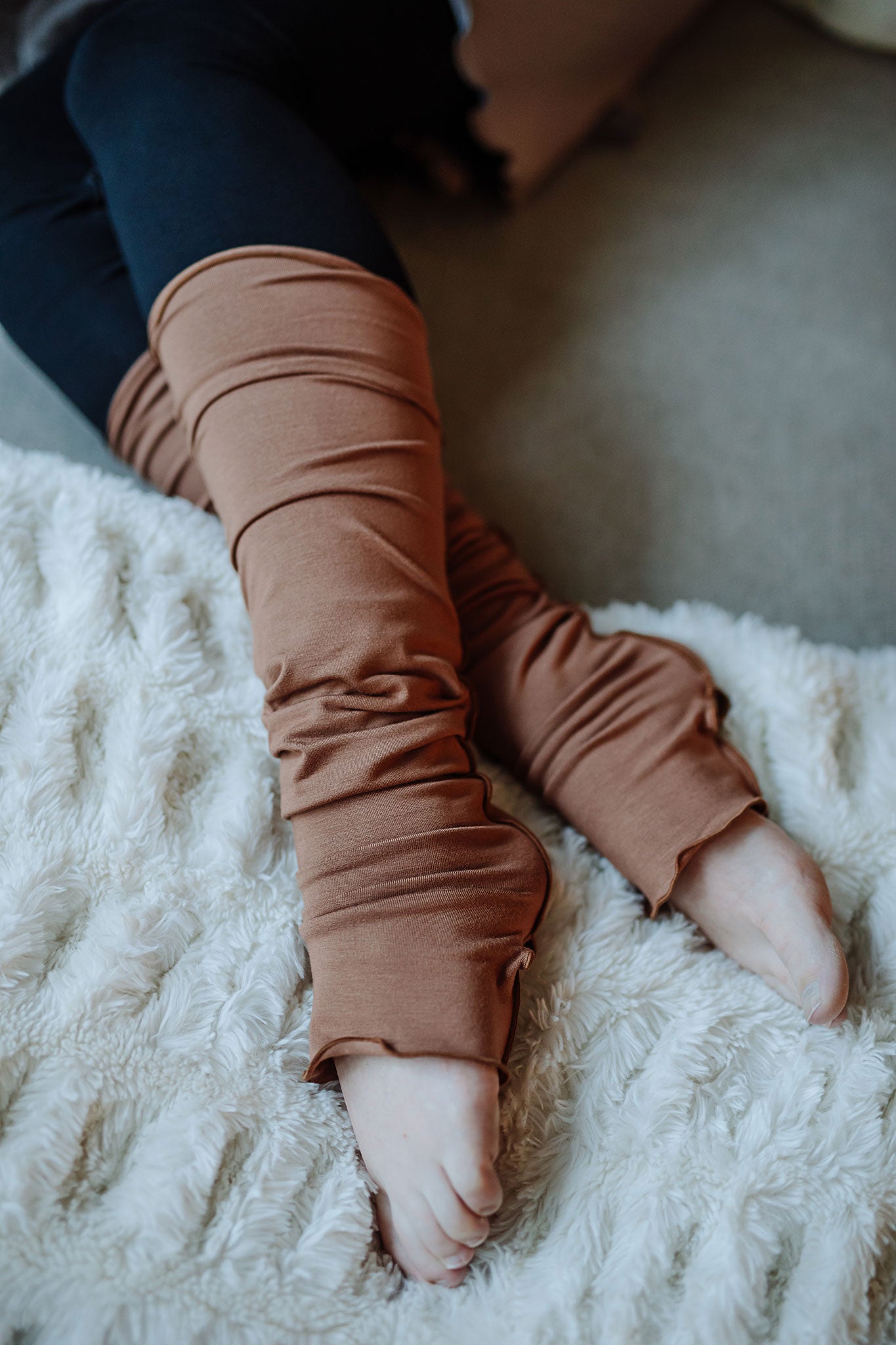 cedar stockings and black playsuit