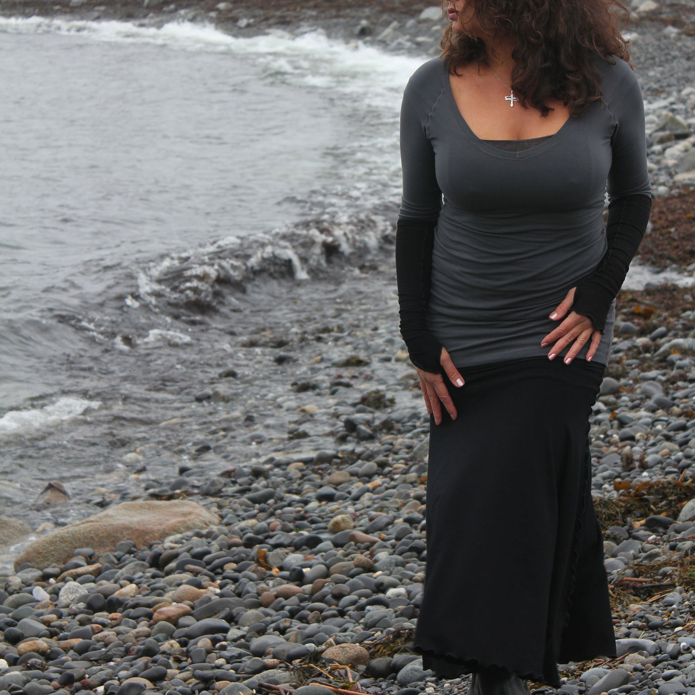 ore vital + black bamboo opera sleeves and flirt