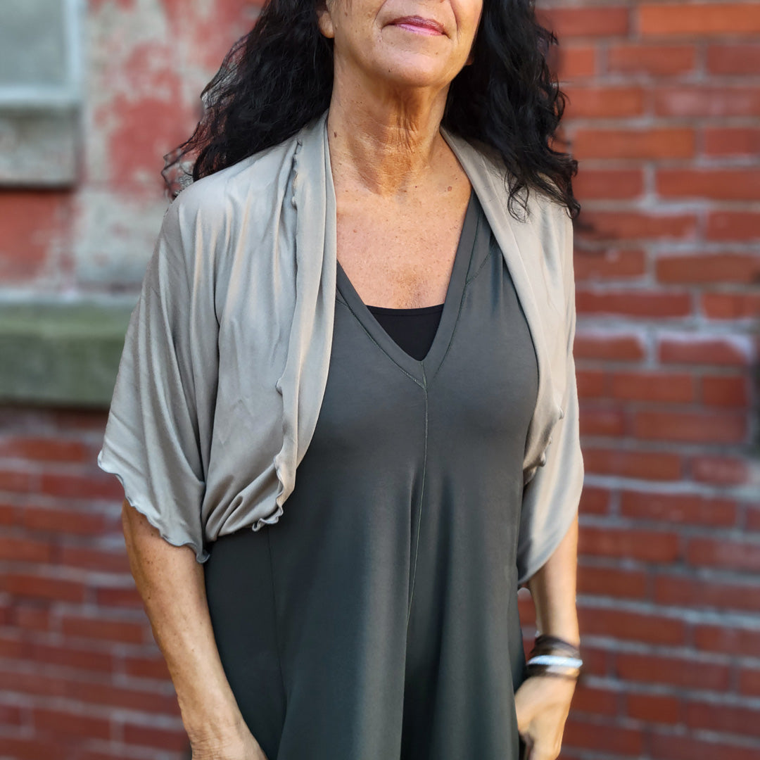 angelrox® loop infinity shawl in clay