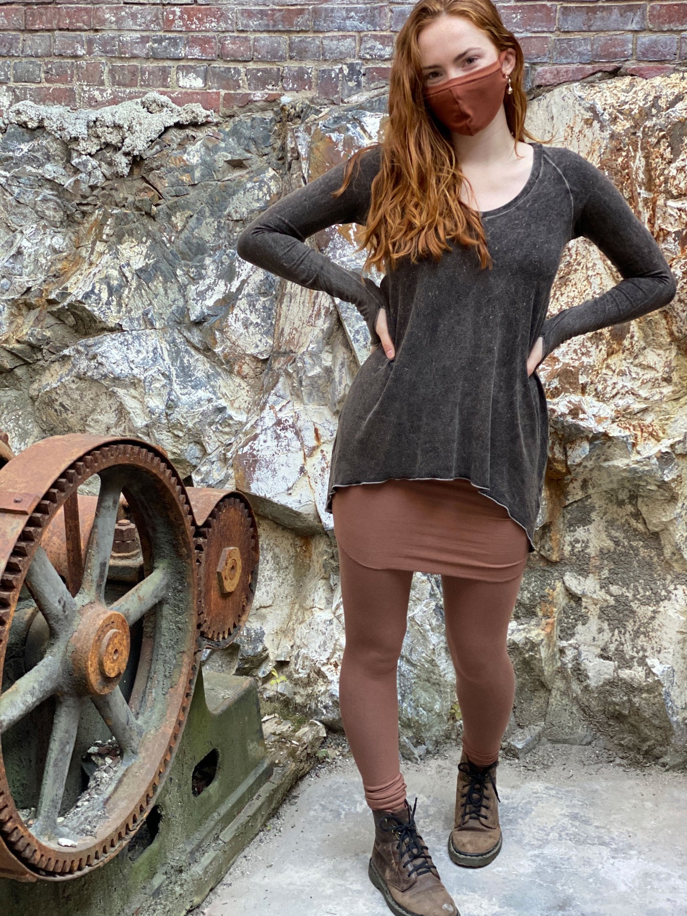 cedar playsuit with our mineral vitality top