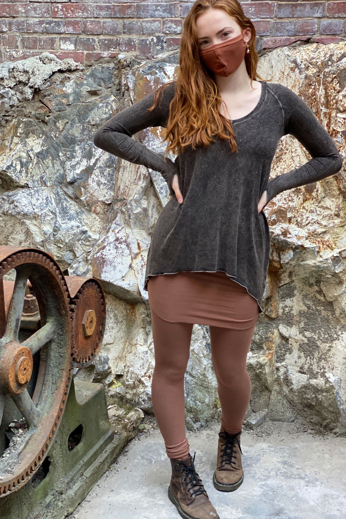 cedar climber worn with our mineral vitality + hush mask in honey