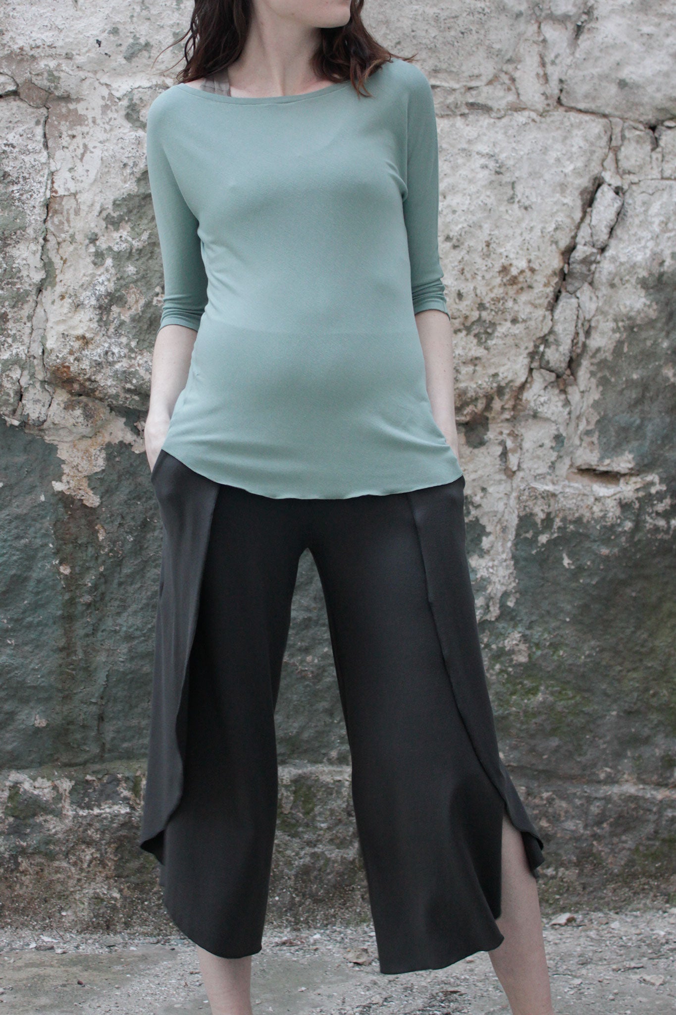 petal pant in ore + rose top in glass