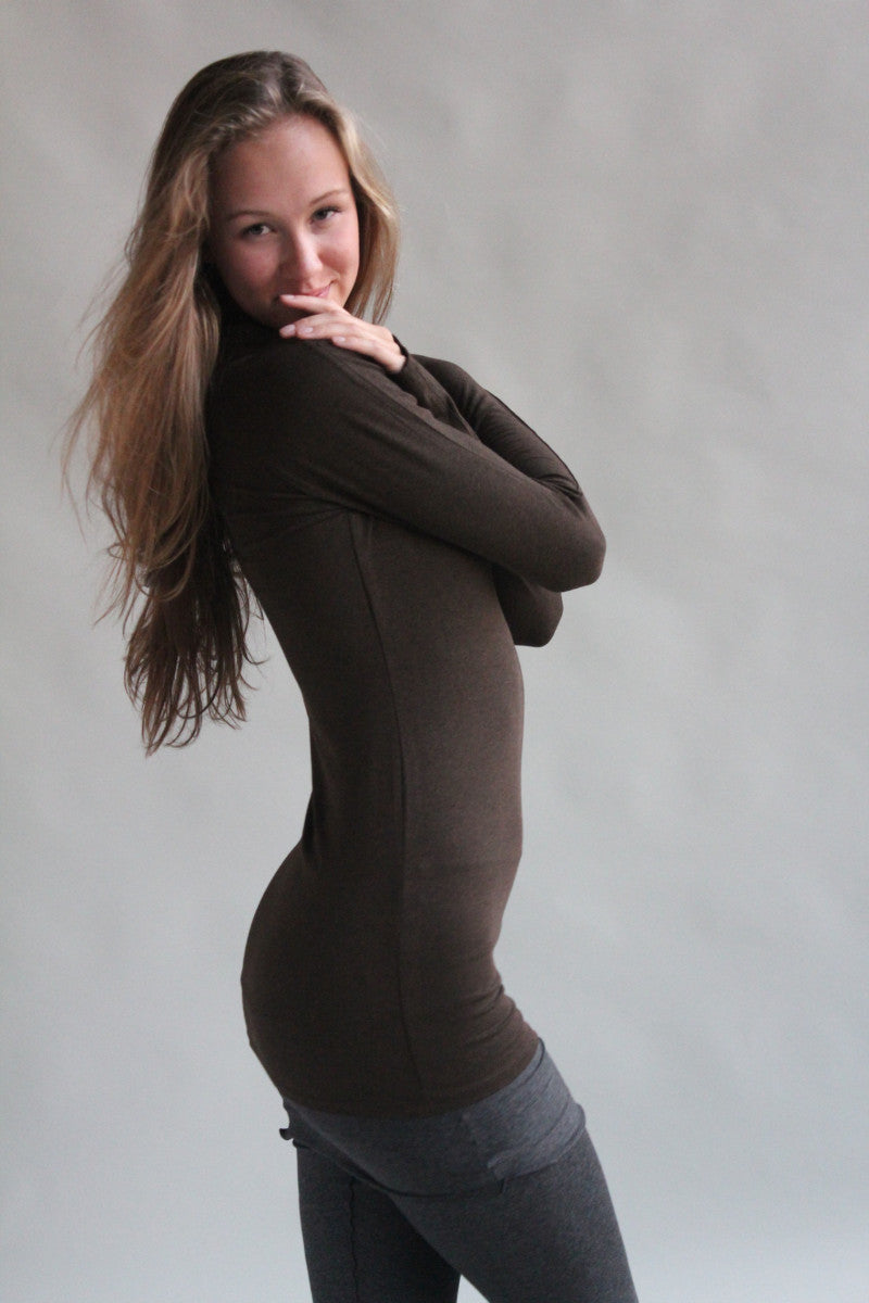 espresso scuba t + charcoal playsuit