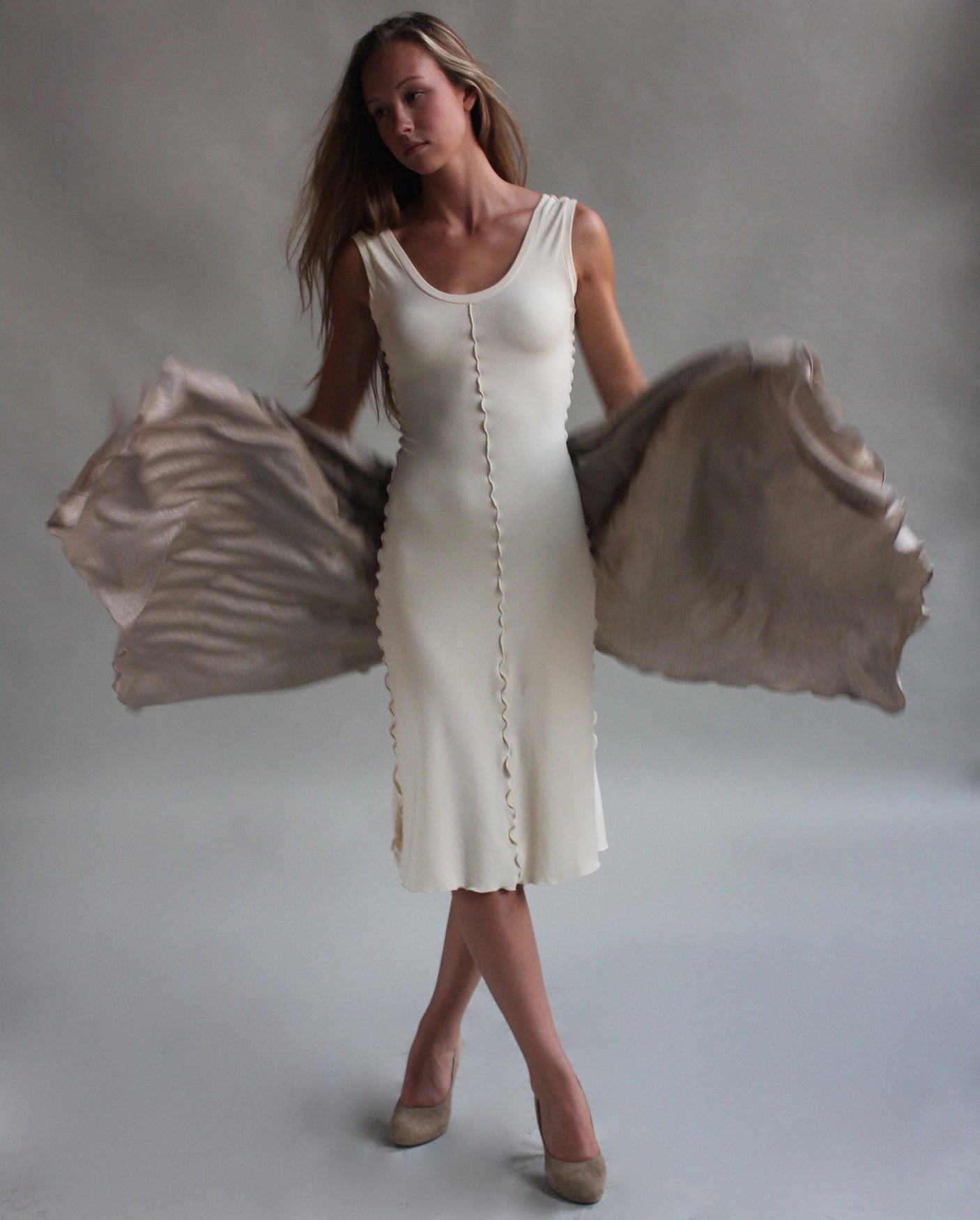 champagne shawl + vanilla goddess by angelrox