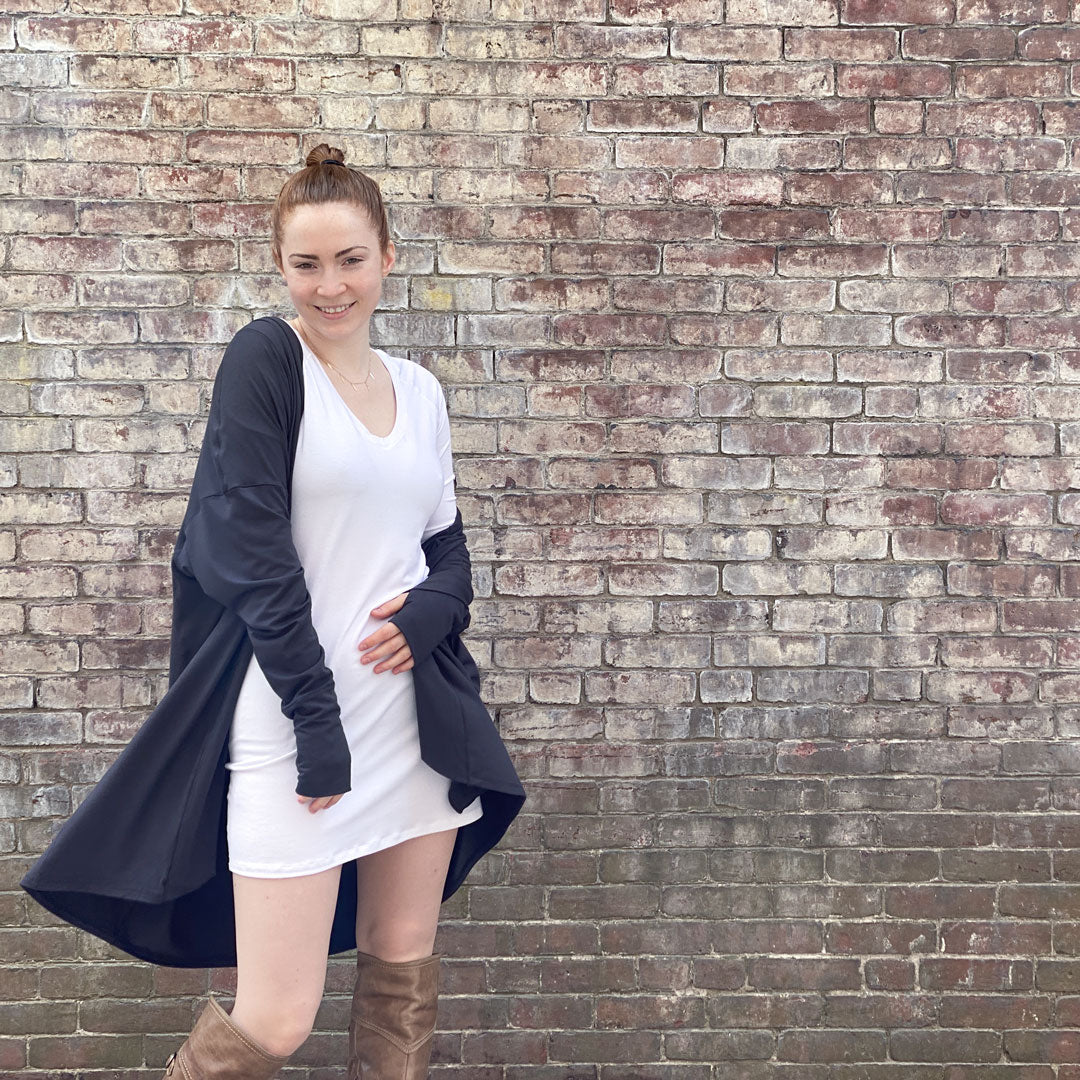 white vital as a dress on a size cloud angel