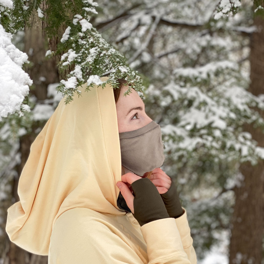 maeve hooded pullover in butter