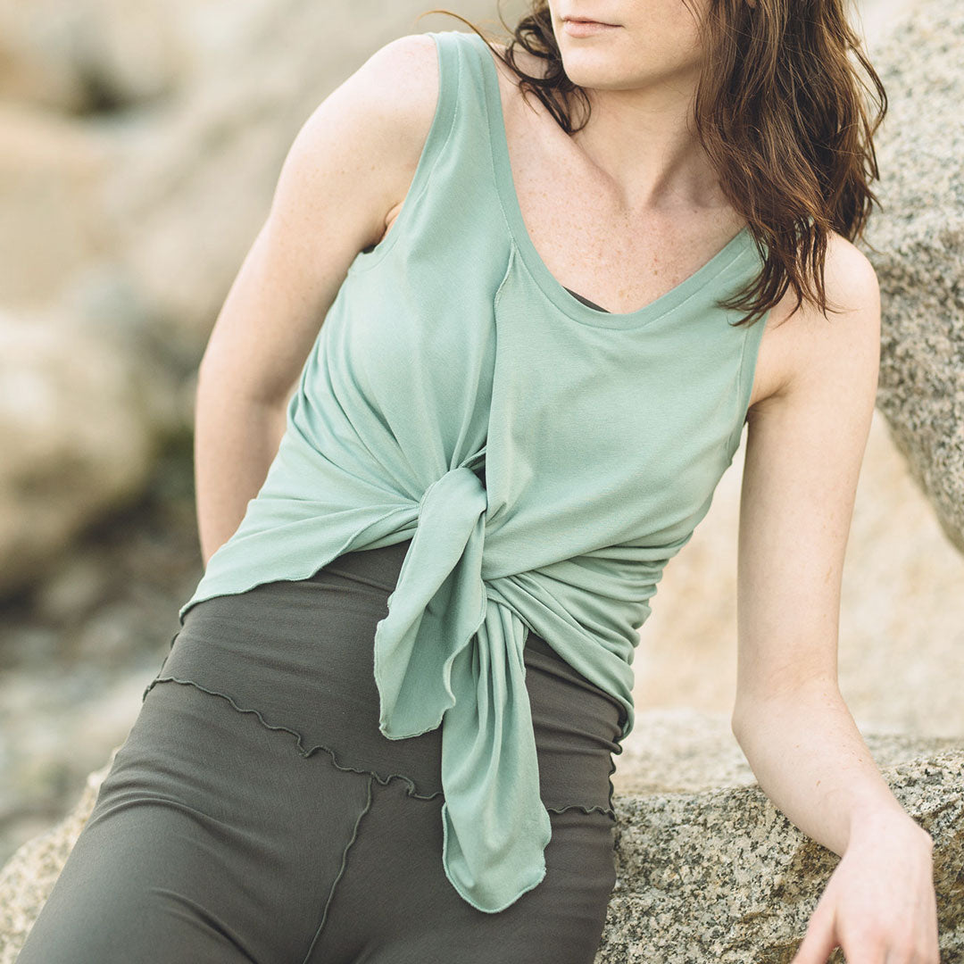 tulip tissue tank in glass