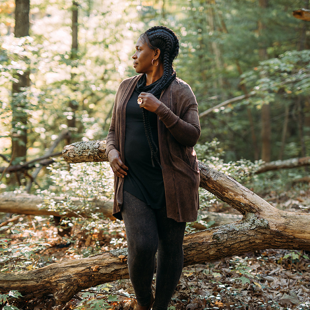 coco blazer in cedar mineral