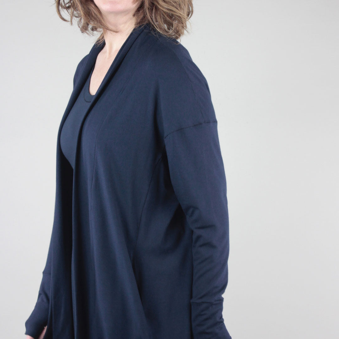 navy bamboo coco blazer