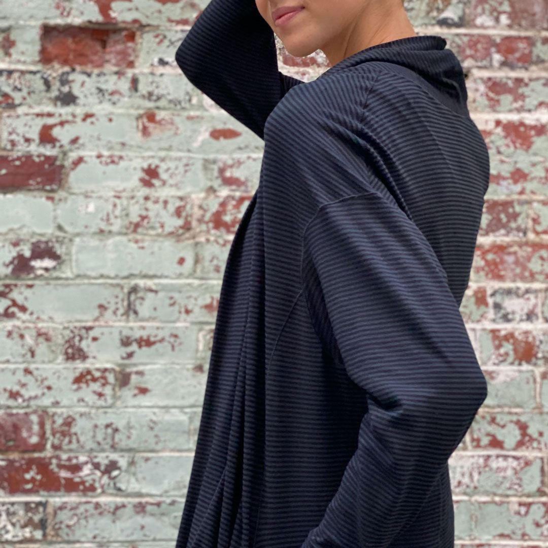 subtle black stripe coco blazer