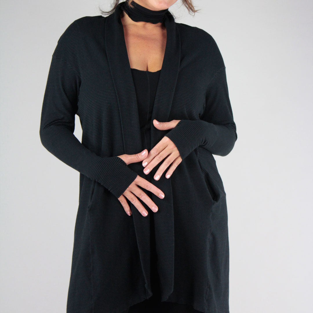 subtle black stripe coco blazer