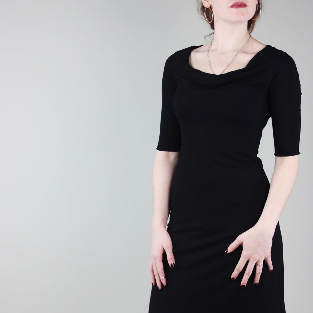 graceful dress in black