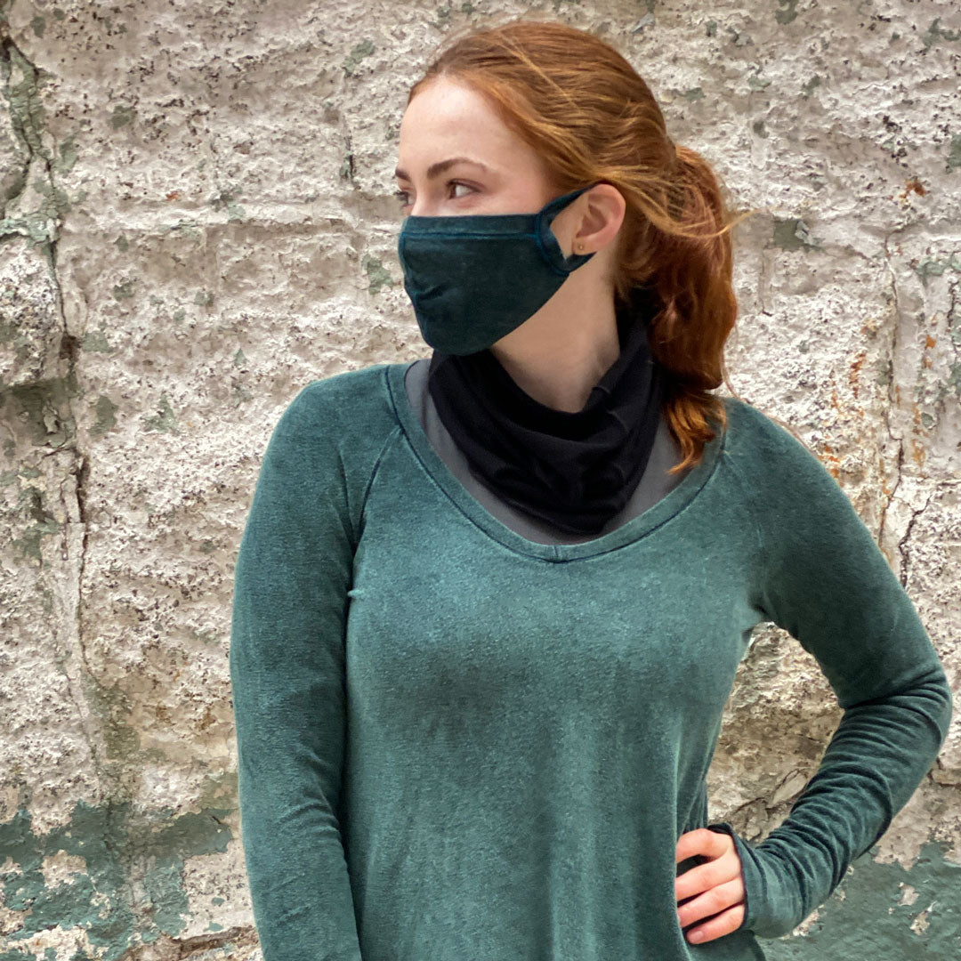 blue mineral whisper mask + vitality long sleeve